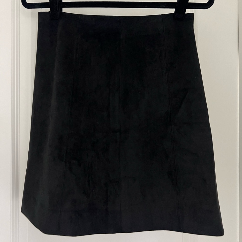 Babaton faux suede skirt